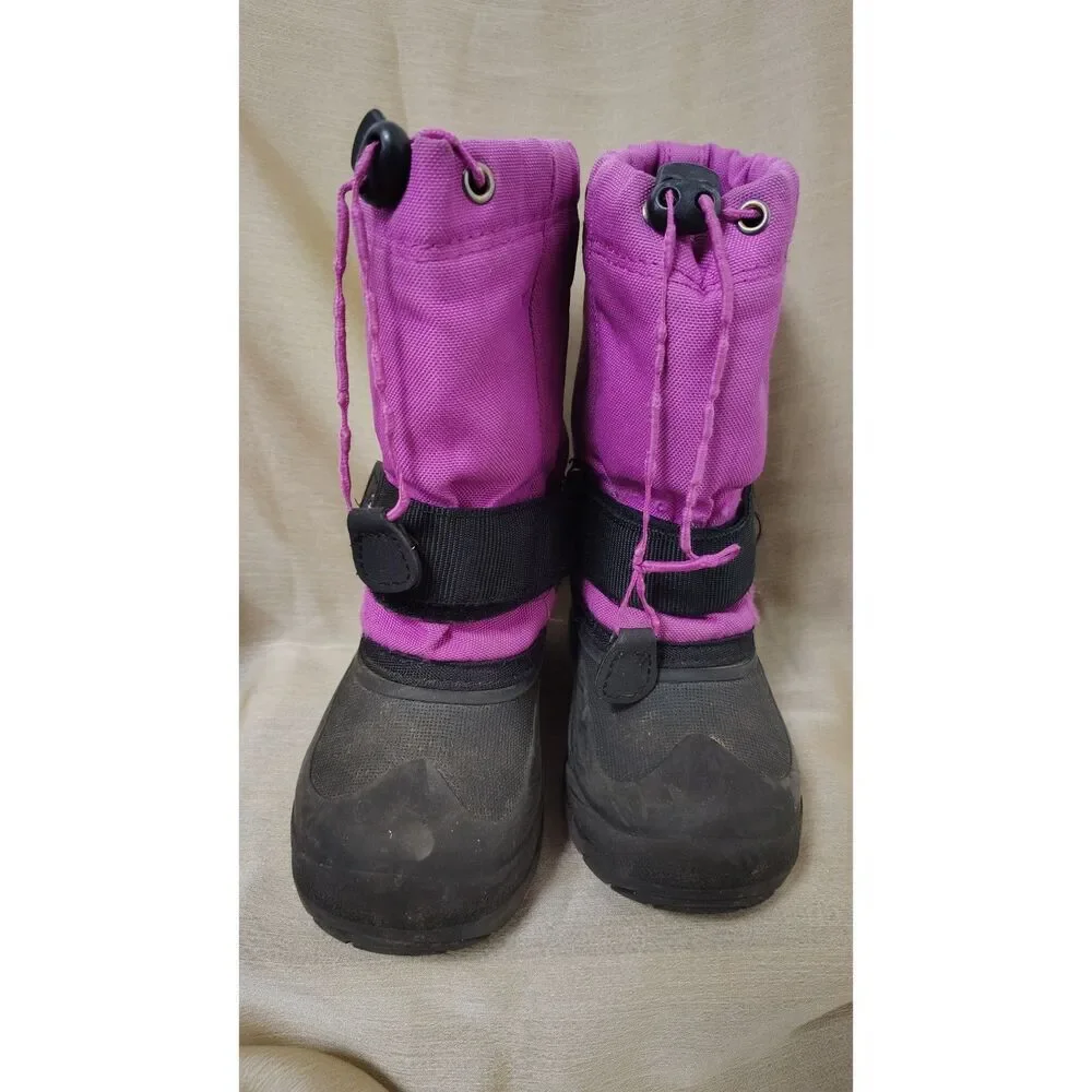 Kamik Girls Size‎ 10 Purple and Black Snow Boots
